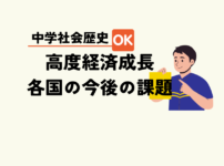 中学生社会歴史テスト対策問題高度経済成長と各国の今後の世界の課題流れポイント